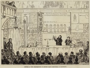 Charterhouse'da Stephen Gray'in Elektrikteki Keşifleri konulu konferans by George Cruikshank